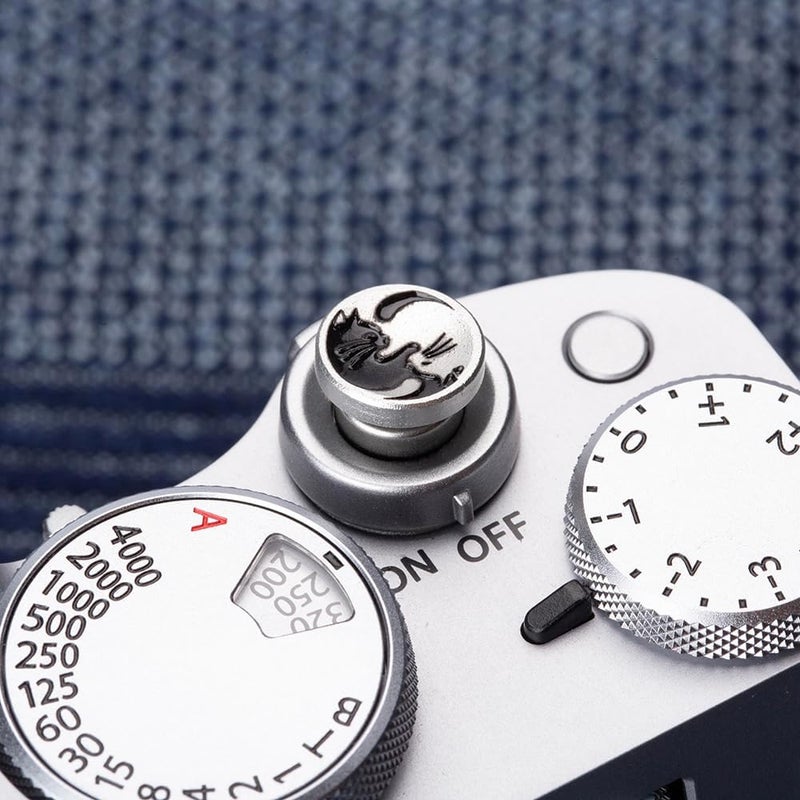 DBZZ Camera Shutter Button Compatible with FUJIFILM X100VI XT5 XT4 XT3 XT20 XT30 X50 XT200 XPRO2 Soft Release Button for Leica (Taichi Cat) - Image 4
